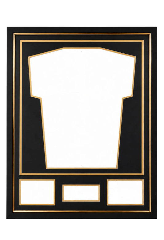Marco Expositor Premium Dorado para Camisetas de Fútbol | 80 cm × 60 cm