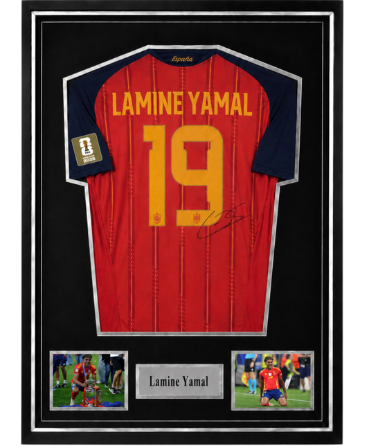 Marco Expositor Premium Plateado para Camisetas de Fútbol | 76,70 cm x 56,70 cm