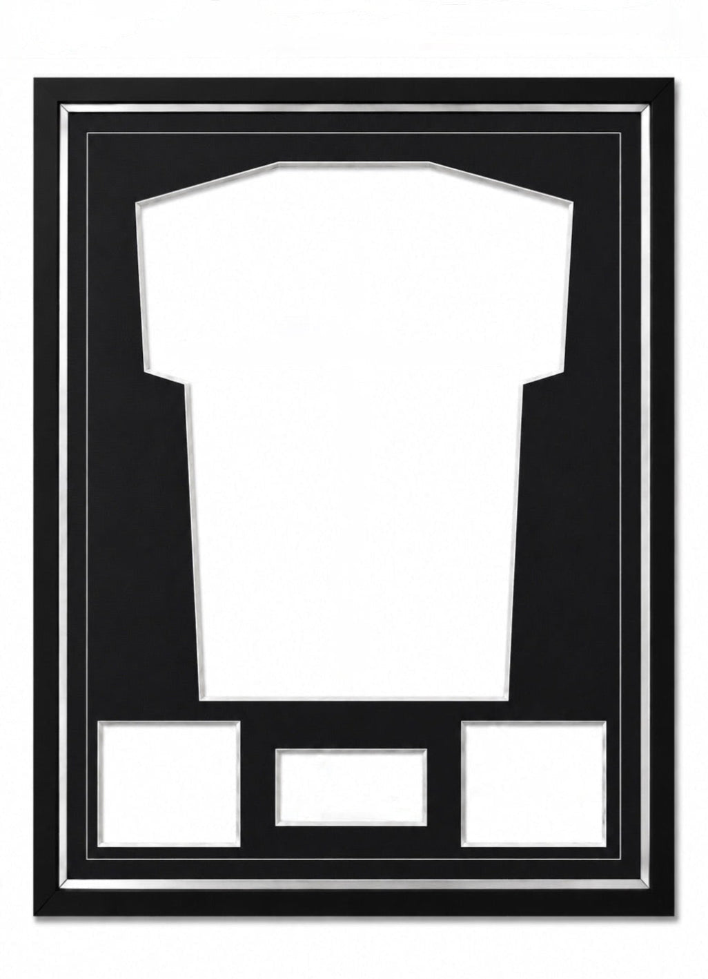 Marco Expositor Premium Plateado para Camisetas de Fútbol | 80 cm x 60 cm