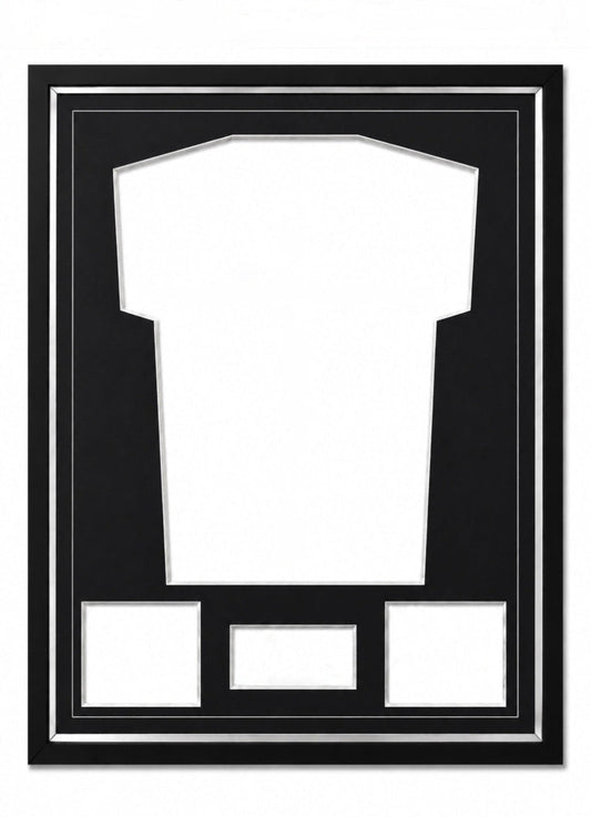 Marco Expositor Premium Plateado para Camisetas de Fútbol | 80 cm x 60 cm
